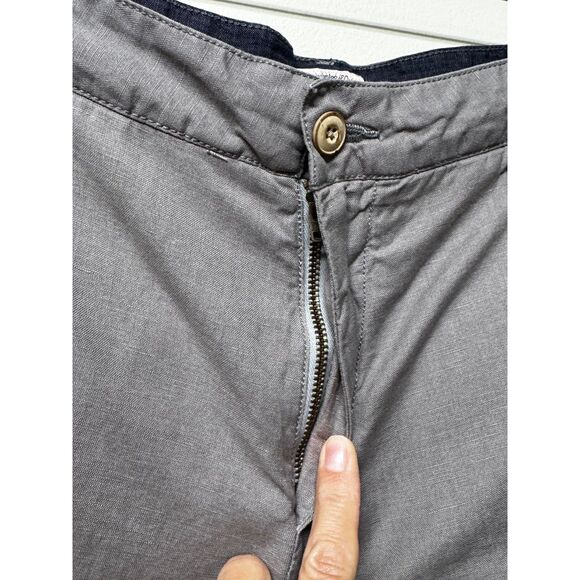 FAHERTY Linen/Cotton Blend Gray Shorts, Sz 34 - Picture 2 of 9